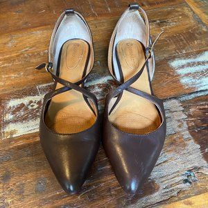 Corso Como 'Mandarin' Leather Flat Women's Size 8